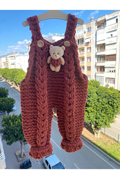 ÖRGÜCÜ DESİGN Puffy Jumpsuit - Knit Salopet