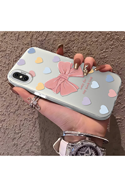 CHICASELUX حافظة هاتف من السيليكون ذات حافة صلبة ومضادة للسقوط على شكل قلب مت...