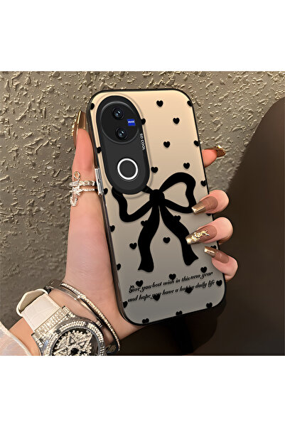 Hontinga حافظة هاتف Vivo V50 متوافقة مع حافة السيليكون الصلبة ومضادة للسقوط م...