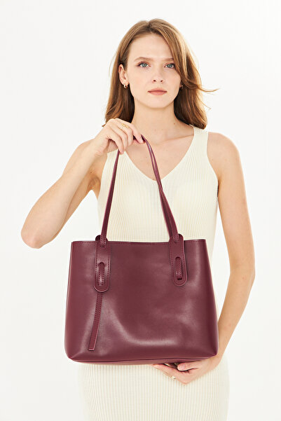 GIG Leather Tote Bag with Bag Straps and Accessories Premium Quality Large Si...