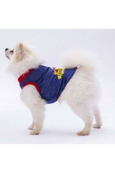 Mestore تي شيرت باوستار صيفي باللون الأزرق الداكن مقاس متوسط 26x28x41 سم - 24...