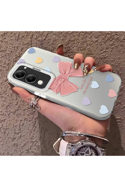 CHICASELUX حافظة هاتف من السيليكون ذات حافة صلبة ومضادة للسقوط على شكل قلب مت...