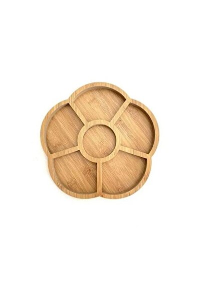 wei Platou compartimentat din bambus , 24 x 24 x 1,5 cm