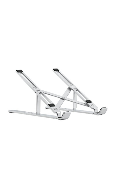 WIWU S400 Folding Adjustable Aluminum Laptop Stand Ergonomic Silver
