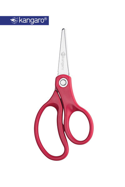 Kangaro Kids Safety Scissors 126mm Round Tip Stainless Steel – 5 Inch