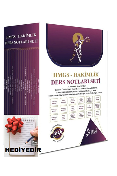 Yetki Yayıncılık Yetki Yayınları 2026 ÇSA HMGS ve Hakimlik Ders Notu Seti (NO...