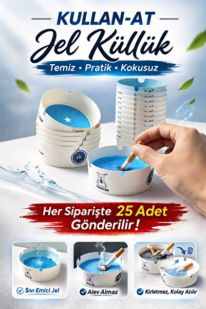 Doori 25 adet jel küllük kullan at küllük kokusuz küllük