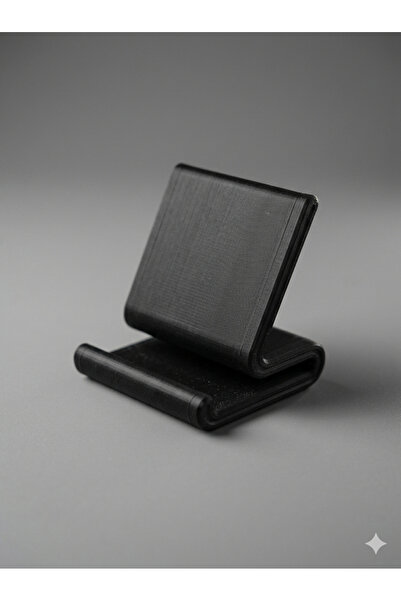 Siyah Telefon Standı - Telefon-Tablet Uyumlu Siyah Stand