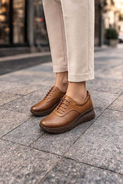 Venüs 2313012Y Air Flow Genuine Leather Wedge Heel Orthopedic Comfortable Wom...