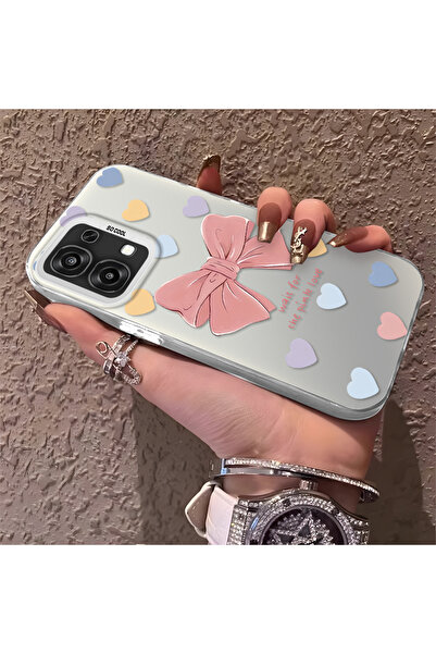 CHICASELUX حافظة هاتف من السيليكون ذات حافة صلبة ومضادة للسقوط على شكل قلب مت...