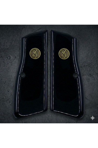 BELMARGRİPS Kabze Browning MK3 Siyah Akrilik Pirinç Logo