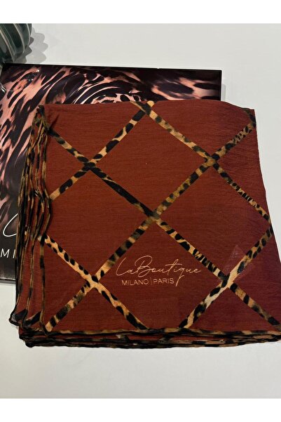 La Boutique Eşarp La Boutique Güz/Yaz Serinliği Leopar Desenli Eşarp