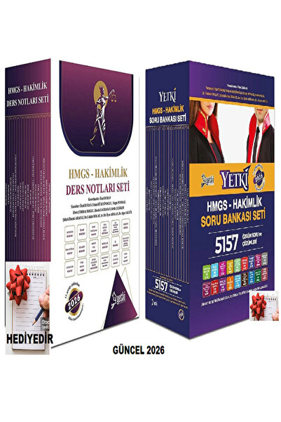 Yetki Yayıncılık Yetki Yayınları 2026 HMGS Hakimlik KONU+SORU SETİ (DEFTER HE...