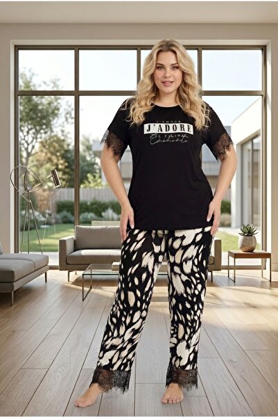 PREGNANT WORLD New Season Women's Black Design Short Sleeve Lace Detailed Sum...