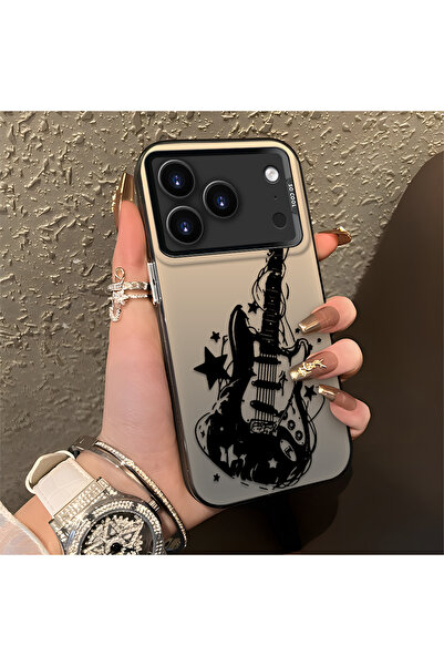 Hontinga حافظة هاتف آيفون 17 برو ماكس متوافقة مع الحواف السيليكونية الصلبة وا...