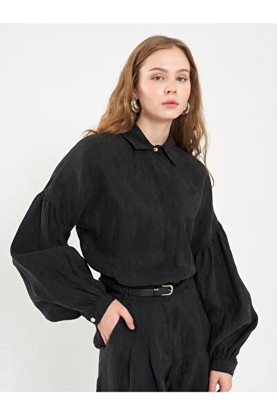 Lefon Set cămașă și pantaloni cu mâneci bufante pentru femei 220579