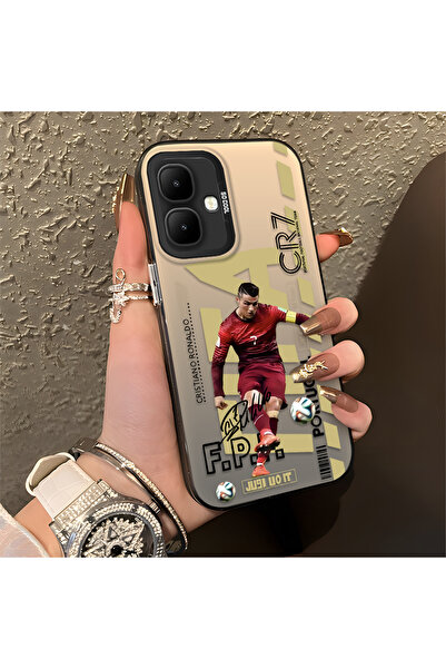 Hontinga حافظة هاتف Infinix Smart 10 متوافقة مع الحافة السيليكونية الصلبة وال...