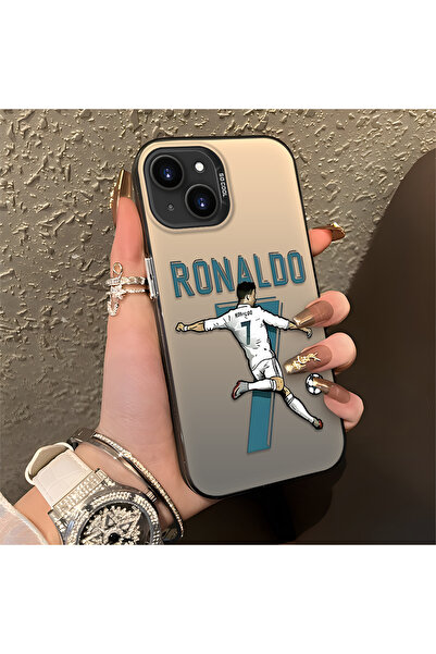 Hontinga حافظة هاتف آيفون 13 ميني متوافقة مع CR7 منقوش مصنوعة من السيليكون وظ...