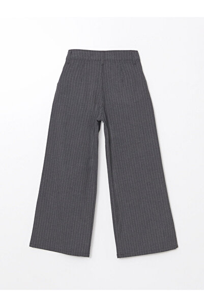 LC Waikiki Gray Waist Adjustable Elastic Girl's Trousers