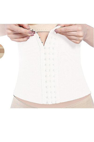 Lüx Wood Women's White Agraffiti Waist Corset Firming
