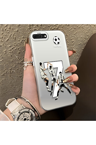 Hontinga حافظة هاتف آيفون 8 بلس متوافقة مع الحواف السيليكونية الصلبة والمضادة...