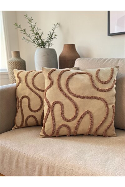 nunuteks evinizi renklendirin Bohemian Style Punch Embroidered Throw Pillow C...