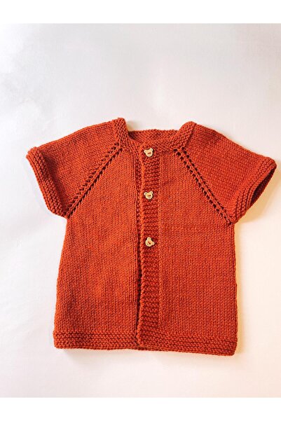 The Cloudish Shop Baby Hand Knitted Brick Color Knitted Toy 1 Year Old