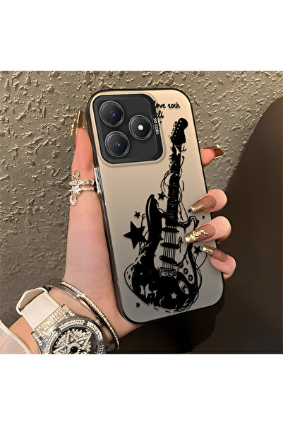 Hontinga حافظة هاتف Realme C63 متوافقة مع حافة السيليكون الصلبة ومضادة للسقوط...