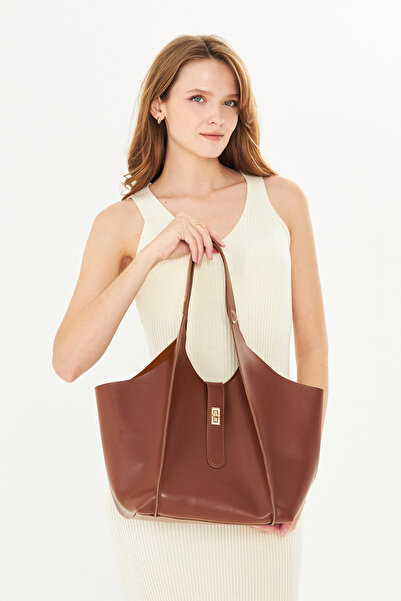 GIG Leather Yavru Bag Piece Lock Detailed Premium Quality Large Size (30X40) ...