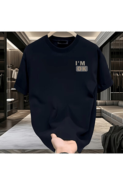 PERISENSE تي شيرت قطني ممشط كبير الحجم 100% قطن - تي شيرت صيفي مريح وفضفاض مط...