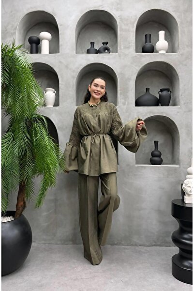 Cardella Siena Summer Cupra Fabric Gipe Detailed Hijab Compatible Stylish Set