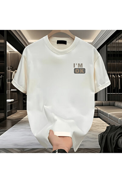gencerco I'm Ok Baskılı Premium Oversize T-shirt