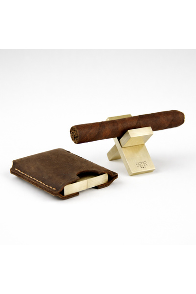 coho objet originale Coho Brazen Deri Kılıflı Pirinç X Puro Standı