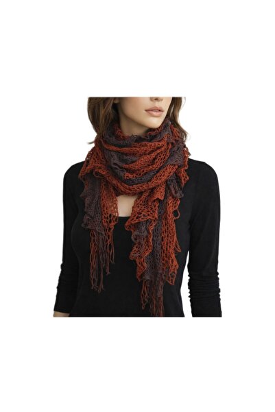 OEM Scarf E124 brown/brick color