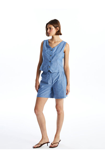 LC Waikiki Özmarka New Season Women's Loose Fit Straight Shorts