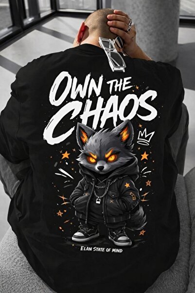 ELAN WEAR TRICOU UNISEX CU IMPRIMARE ALBĂ PENTRU FEMEI/BAIAT, MĂRIME MARE - Ț...