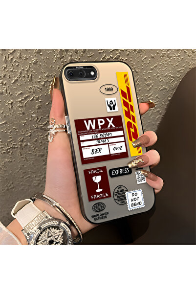 Hontinga حافظة هاتف آيفون 8 بلس متوافقة مع الحواف السيليكونية الصلبة والمضادة...