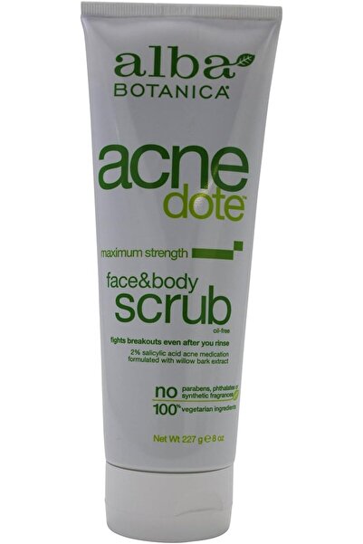 Alba Botanica مقشر للوجه والجسم، 8 أونصة