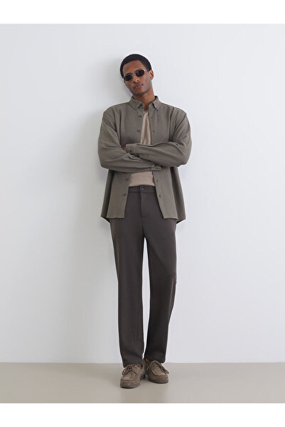 LC Waikiki Ανδρικό παντελόνι χακί στάνταρ σε μέγεθος Standard από το plus-store