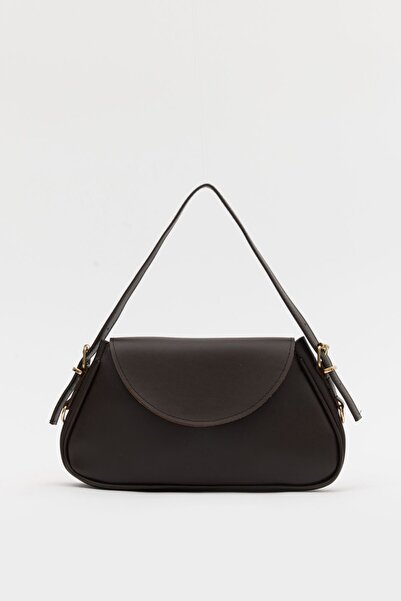 Shanta Acı Kahve D52 Snap Closure Single Compartment Adjustable Strap Piece B...