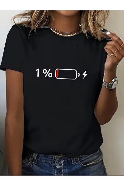 yombaa με τύπωμα Μπλουζάκι. Κοντομάνικο μπλουζάκι με λαιμόκοψη V για καλοκαίρ...