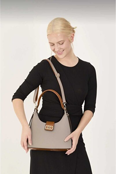 CRESSBERRY Women's Gold Buckled Adjustable Strap Piece Set with Separate Inne...