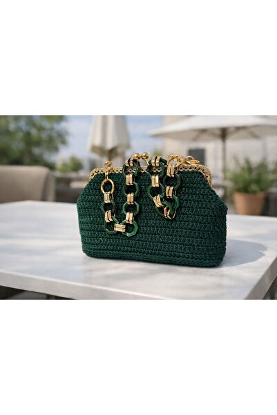 RAWR Co. Premium El Örgü Çanta – Lurex Işıltılı, Tamamen El Emeği Tasarım