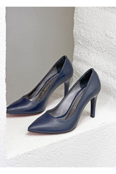 NUR KARACA 26Y1501 Genuine De Leather cm İnc Stiletto Heel Ti̇letto Shoes for...