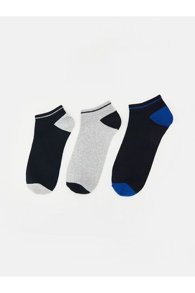LC Waikiki Patterned Men's Booties Socks 3-Piece