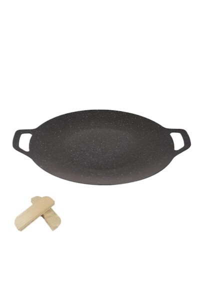 Trendily Tigaie rotundă japoneză pentru grătar cu mânere