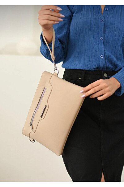 Sanmorris Women's Large Size Clunch and Shoulder Bag