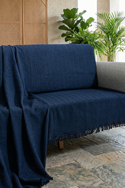 cottoncloth قطن قطع فاخرة متعددة الأغراض غطاء أريكة ملمس ناعم مهدّب 170x200 سم