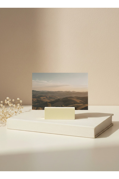 COLORMATE Sarı Mini Notluk, Fotoğraf Ve Kart Tutucu, Not Tutucu Düğün Isim Tu...