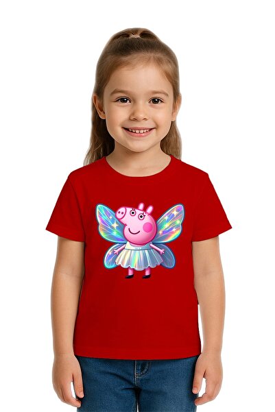 SEDİRLİ تي شيرت للأطفال من الجنسين من Peppa Pig مطبوع مصنوع من قماش قطني ممشط...